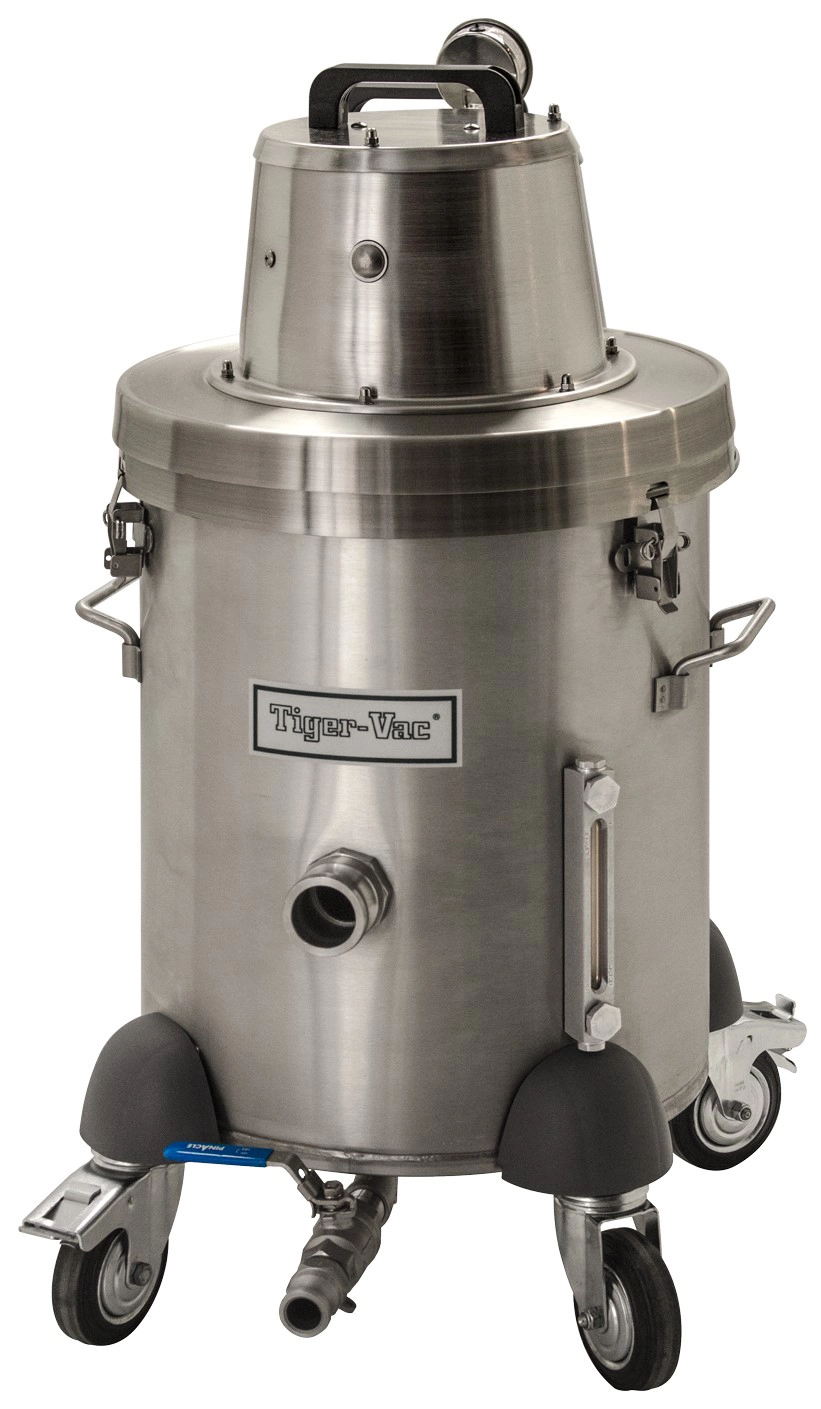 Tiger-Vac ATEX-10A (IT-40L) CFE HEPA &mdash; pneumatisk ATEX II 2GD vandimmersionssuger til br&aelig;ndbart metalpulver